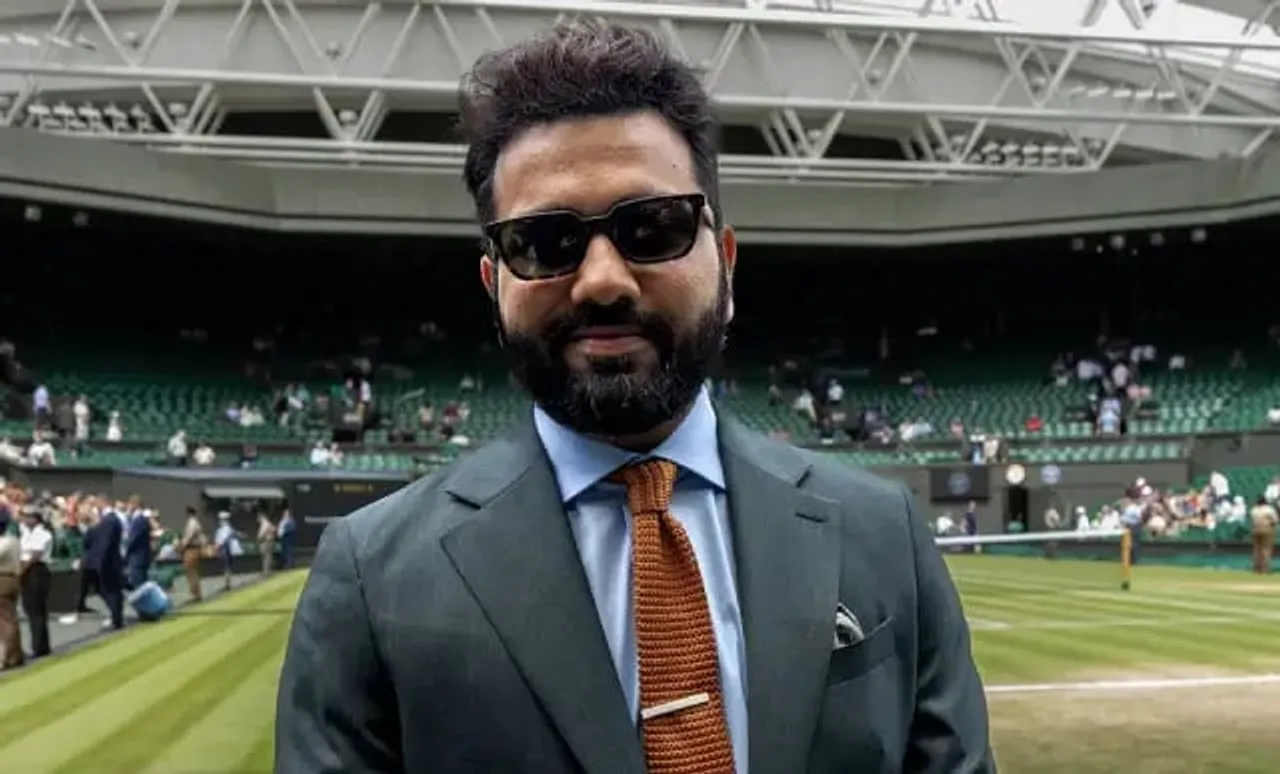 Rohit Sharma Attends Alcaraz-Medvedev Wimbledon Semi-Final Clash